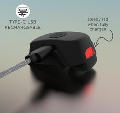 TUG Oval 360° Tangle-Free Nylon Retractable Dog Leash, Black, Large: 16-ft long, 5/8-in wide slide 2 of 8