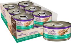 Wellness CORE Signature Selects Adult Boneless Chicken & Quail Egg Protein Rich Grain-Free Shredded Wet Cat Food, 2.8-oz can, case of 12