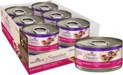 Wellness CORE Signature Selects Adult Duck & Turkey Liver Protein Rich Grain-Free Shredded Wet Cat Food, 2.8-oz can, case of 12