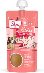 Weruva Dogs in the Kitchen Pantry Pours Beef & Pumpkin Gravy Wet Dog Food Topper, 7-oz pouch, case of 6