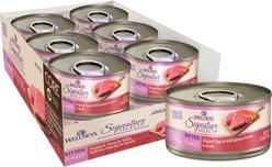 Wellness CORE Signature Selects Kitten Skipjack Tuna & Wild Salmon Protein Rich Grain-Free Flaked Wet Cat Food, 2.8-oz can, case of 12