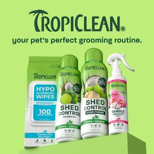 TropiClean Deshedding & Moisturizing Dog Conditioner, Lime & Cocoa Butter Scent, 20-fl oz bottle
