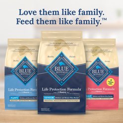 Blue Buffalo Life Protection Formula Senior Chicken & Brown Rice Recipe Dry Dog Food, 24-lb bag slide 2 of 9