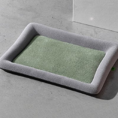 Barpor Barpor Modern Orthopedic Bolster Dog Bed, Green, Large