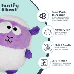 Huxley & Kent Pudgies Lady Baba Squeaky Plush Dog Toy, Purple/White, One Size slide 2 of 8