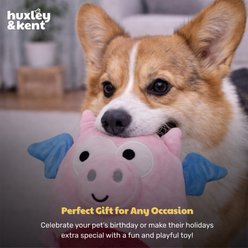 Huxley & Kent Pudgies Flying Piggasus Squeaky Plush Dog Toy, Pink, One Size slide 2 of 8