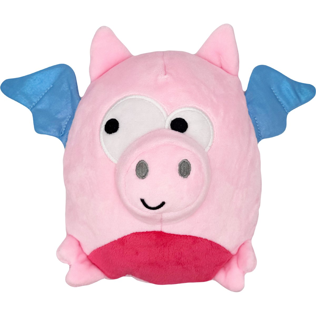Huxley & Kent Pudgies Flying Piggasus Squeaky Plush Dog Toy, Pink, One Size
