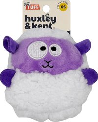 Huxley & Kent Tiny Tuff Lady Baba Squeaky Plush Dog Toy, Purple/White, One Size