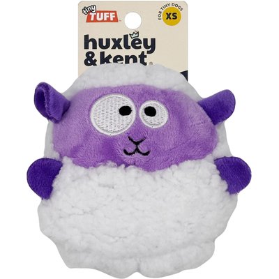 Huxley & Kent Huxley & Kent Tiny Tuff Lady Baba Squeaky Plush Dog Toy, Purple/White, One Size