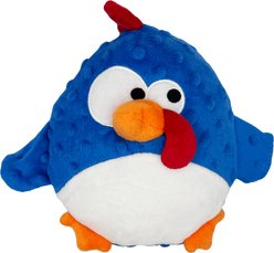 Huxley & Kent Pudgies Chicken Gordon Squeaky Plush Dog Toy, Blue, One Size