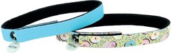 ElastaCat Coastal FlexFit Cat Collar, 0 to 12-in neck, 3/8-in wide, 2 count, Donuts/Blue