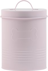 10 Strawberry Street Retro Bone Airtight Dog Treat Canister, Pink, 72-oz