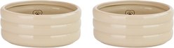 10 Strawberry Street Bubble Dog Bowl, Latte, 16-oz, 2 count