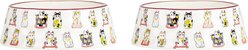 10 Strawberry Street Bella Maneki Neko Pet Bowl, 14-oz, 2 count