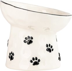 10 Strawberry Street Petite Paw Elevated Bowl, Black Paw, 7-oz, 2 count slide 2 of 4
