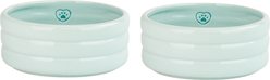 10 Strawberry Street Bubble Dog Bowl, Sage, 16-oz, 2 count
