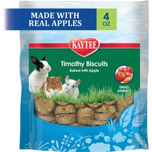 Kaytee Baked Apple Timothy Biscuit Small Animal Treats, 4-oz bag