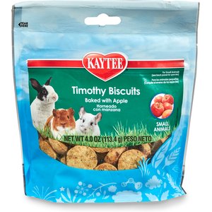Kaytee Baked Apple Timothy Biscuit Small Animal Treats, 4-oz bag