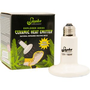 Snake Discovery Ceramic Reptile Heat Emitter, 150-watt