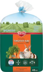 Kaytee Timothy Hay Plus Carrots Small Animal Food, 48-oz bag