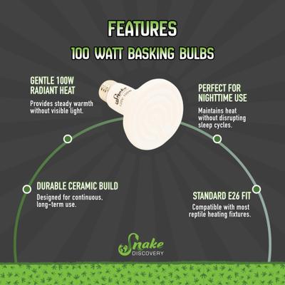Show full view: Snake Discovery Ceramic Reptile Heat Emitter, 100-watt slide 5 of 7