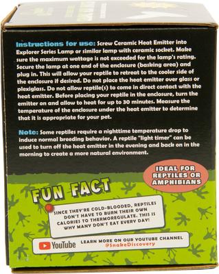 Show full view: Snake Discovery Ceramic Reptile Heat Emitter, 100-watt slide 3 of 7