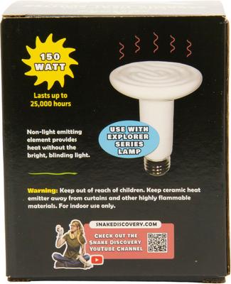 Show full view: Bearded Dragon Lighting Kit – Snake Discovery Dome Lamps, Basking Bulb & Heat Emitter + Arcadia T5 14% UVB Kit slide 7 of 9