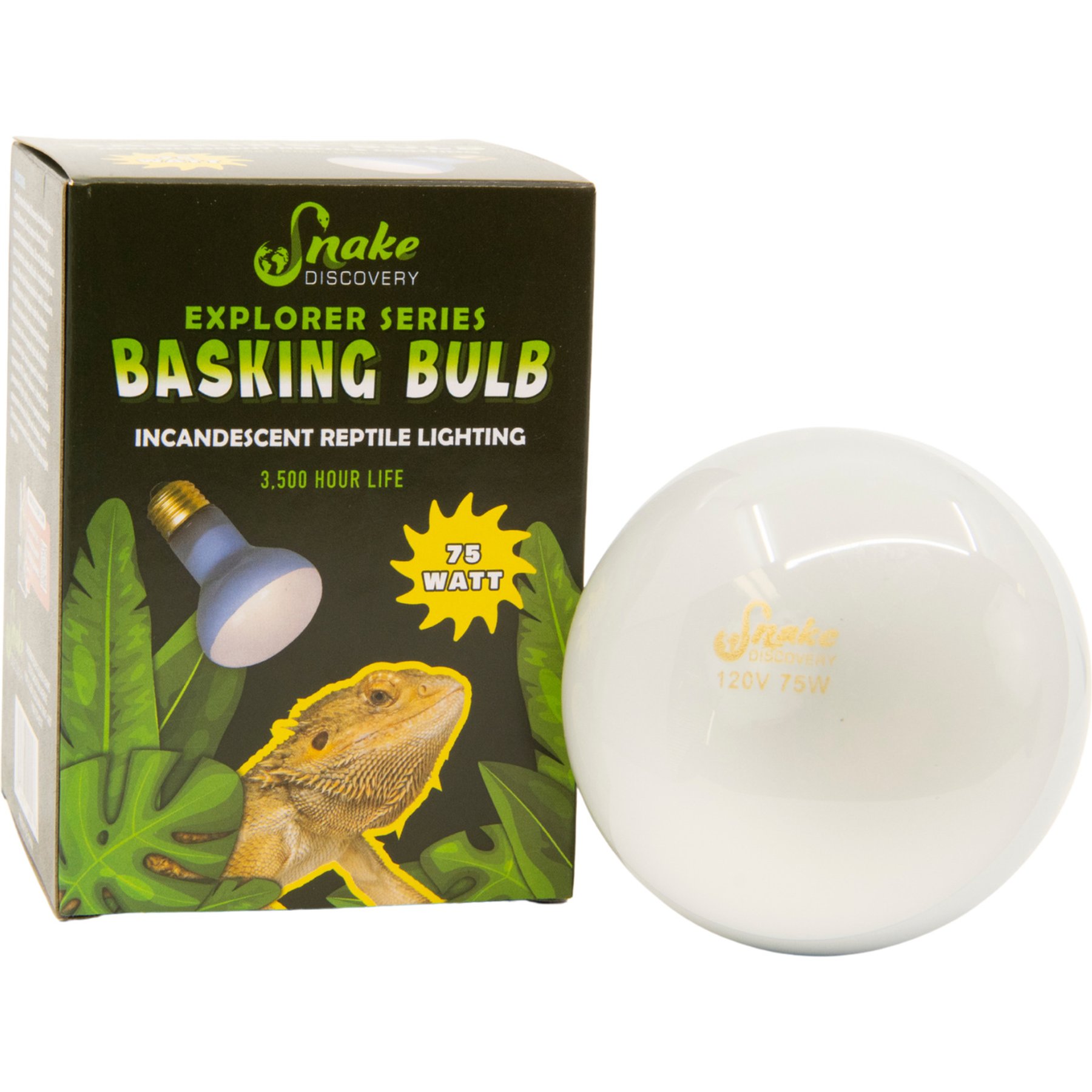 Snake Discovery Reptile Basking Bulb, 75-watt, 10 count