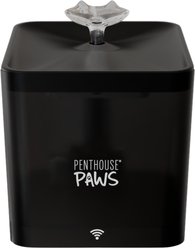 Penthouse Paws Smart Water Fountain Whisper-Quiet for Dog & Cat, Black, 74-oz