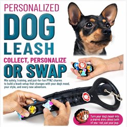 PYNZ Dog Leash, 3-ft long, 1.75-in wide, Rosie Pink slide 2 of 9