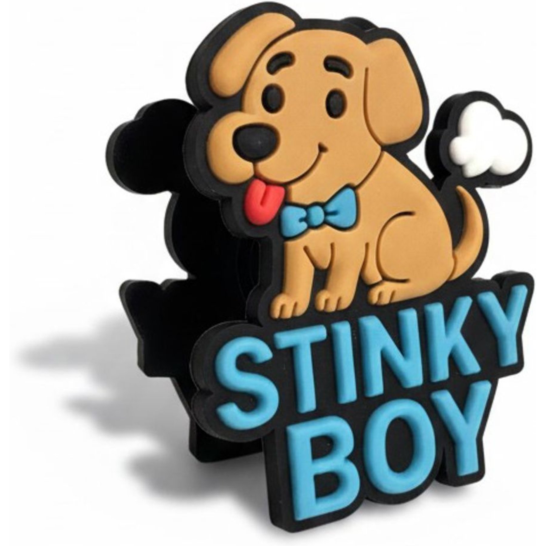 PYNZ Charms Double sided Dog Leash Attachment, Stinky Boy, 1 count