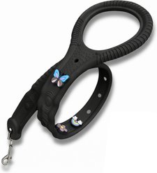 PYNZ Dog Leash, 3-ft long, 1.75-in wide, Shadow Black