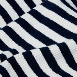 Frisco Convertible Funnel Neck Colorblock Dog & Cat Playsuit, Navy Stripe, Large slide 2 of 8