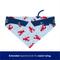 Show in main carousel: Frisco Coastal Lobster Stripes & Anchors Dog & Cat Reversible Cotton Bandana, X-Large/XX-Large slide 4 of 8