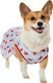Frisco Ruffle Hem Dog & Cat Dress, Lobster Stripe, Large