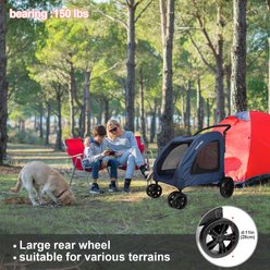 Wedyvko P04B Lightweight One-Click Folding Dog & Cat Stroller, Navy Blue slide 2 of 7