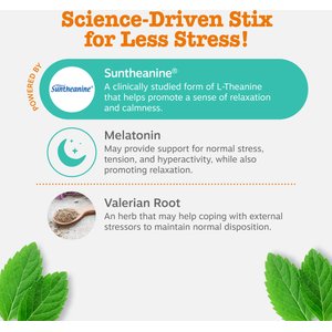 Zesty Paws Hemp Elements Calming Hemp OraStix Peppermint Flavored Dental Chews Melatonin Supplement for Dogs, 25-oz bag