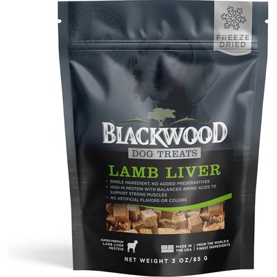 Blackwood Blackwood Lamb Liver Single Ingredient Freeze-Dried Raw Dog Treats, 3-oz bag