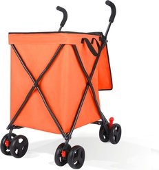 Wedyvko P12 Multi-functional Shopping Trolley Dog & Cat Stroller, Orange
