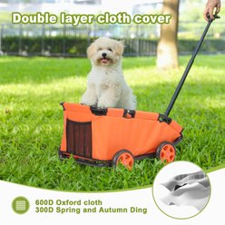 Wedyvko P13 Dog & Cat Stroller, Orange slide 2 of 9