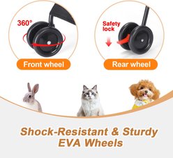Wedyvko P07 Ultra-light Portable All-in-One Folding Dog & Cat Stroller, Dark Gray slide 2 of 6