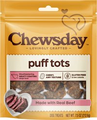Chewsday Tots Real Beef Soft & Chewy Dog Treats, 7.5-oz bag slide 1 of 8