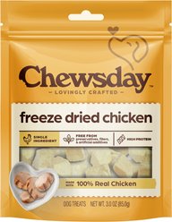 Chewsday Chicken Freeze-Dried Dog Treats, 3-oz bag