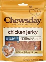 Chewsday Chicken Jerky Dog Treats, 8-oz bag