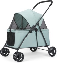 Wedyvko P05 Portable Foldable Dog & Cat Stroller, Teal Blue