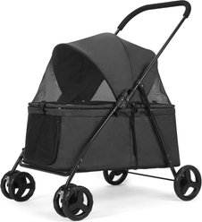 Wedyvko P05 Portable Foldable Dog & Cat Stroller, Black