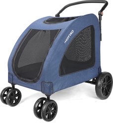 Wedyvko P04B Lightweight One-Click Folding Dog & Cat Stroller, Navy Blue