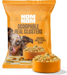 Nom Nom Scoopable Meal Clusters Chicken & Sweet Potato Recipe Frozen Dog Food, 6-lb bag