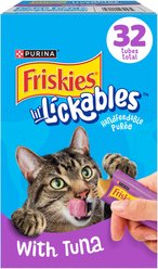 Friskies lil' Lickables Tuna Lickable Cat Treats, 0.5-oz tube, 32 count