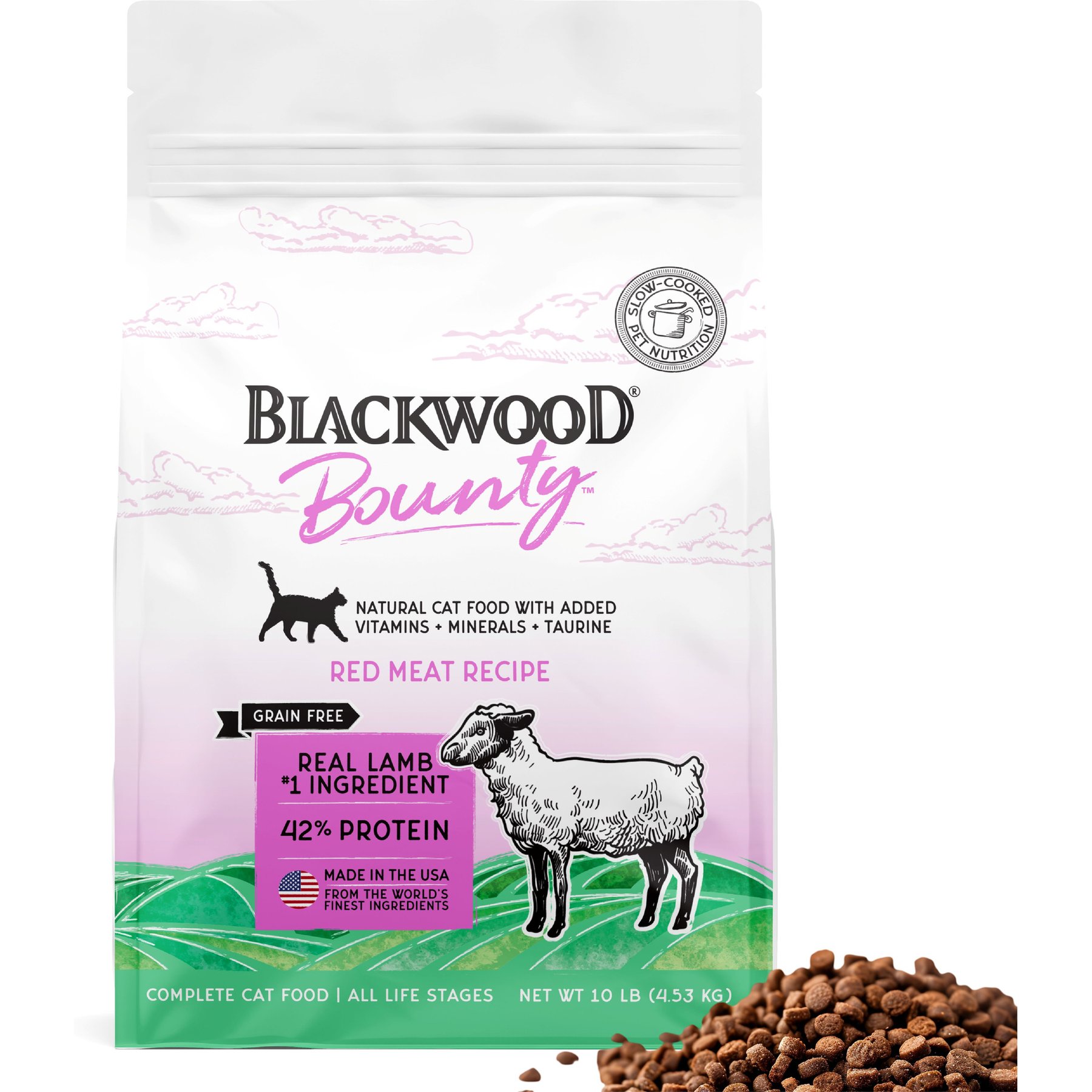 Blackwood Bounty Grain-Free Red Meat Recipe All Life Stages Dry Cat Food, 10-lb bag